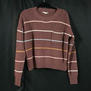 Women’s Pink Republic Walmut Multi Colored Striped Sweater